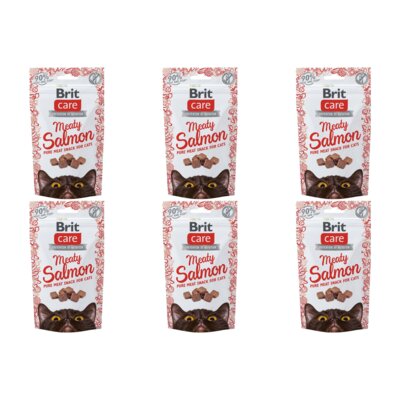Przysmak dla kota BRIT CARE Snack Meaty Łosoś 6 x 50 g