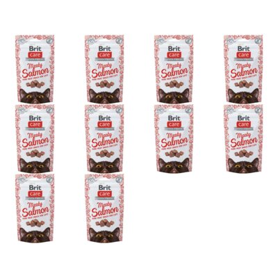 Przysmak dla kota BRIT CARE Snack Meaty Łosoś 10 x 50 g