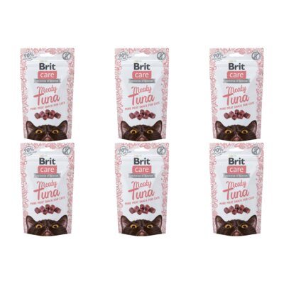 Przysmak dla kota BRIT CARE Snack Meaty Tuńczyk 6 x 50 g
