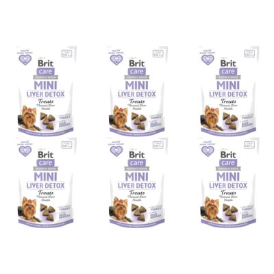 Przysmak dla psa BRIT CARE Mini Treats Liver Detox 6 x 50 g