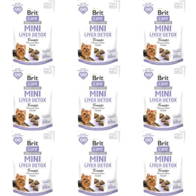 Przysmak dla psa BRIT CARE Mini Treats Liver Detox 9 x 50 g