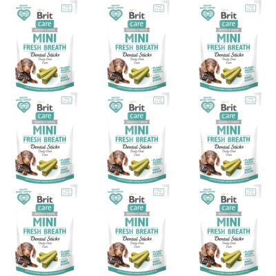 Przysmak dla psa BRIT CARE Mini Treats Fresh Breath 9 x 120 g