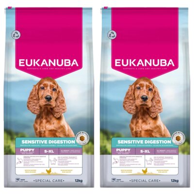 Karma dla psa EUKANUBA Special Care Sensitive Digestion Puppy Kurczak 2 x 12 kg