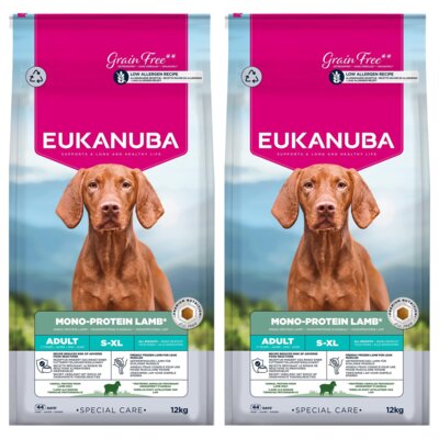 Karma dla psa EUKANUBA Special Care Adult Mono-Protein Jagnięcina 2 x 12 kg