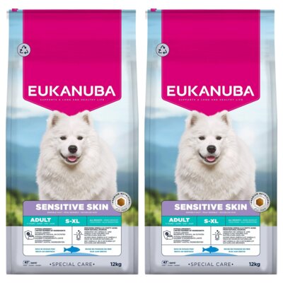 Karma dla psa EUKANUBA Special Care Sensitive Skin Ryby Oceaniczne 2 x 12 kg