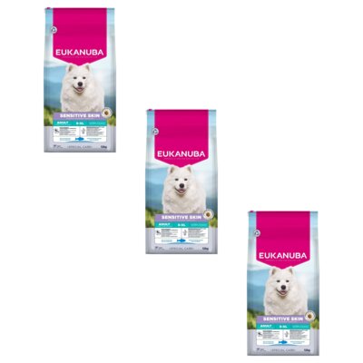 Karma dla psa EUKANUBA Special Care Sensitive Skin Ryby Oceaniczne 3 x 12 kg