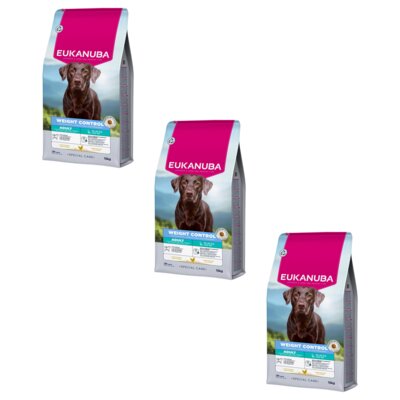 Karma dla 3 psa EUKANUBA Special Care Adult Large Weight Control Kurczak 3 x 15 kg