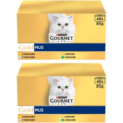 Karma dla kota GOURMET Gold Mus Mix smaków 96 x 85 g