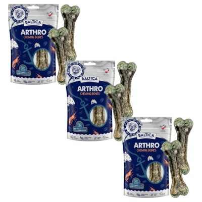 Przysmak dla psa BALTICA Arthro Chewing Kość z łososiem i krylem 3 x 140 g