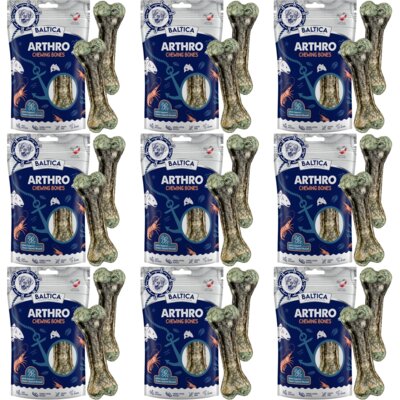 Przysmak dla psa BALTICA Arthro Chewing Kość z łososiem i krylem 9 x 140 g
