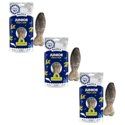 Przysmak dla psa BALTICA Junior Omega-3 Kość z dorszem 3 x 60 g