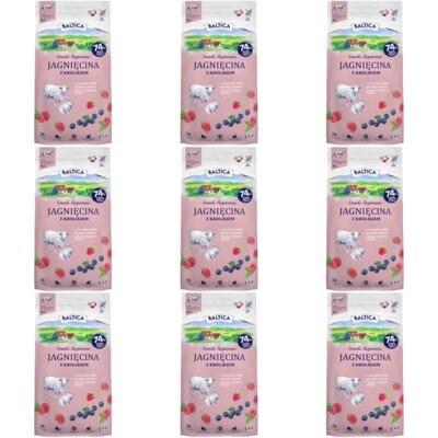 Karma dla psa BALTICA Smaki Regionów Adult Jagnięcina z królikiem M/L 9 x 3 kg
