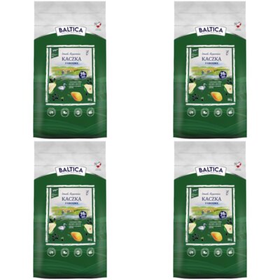 Karma dla psa BALTICA Smaki Regionów Adult Kaczka z gruszką M/L 4 x 9 kg