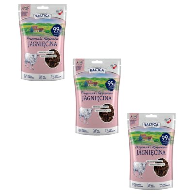 Przysmak dla psa BALTICA Smaki Regionów Jagnięcina 3 x 80 g