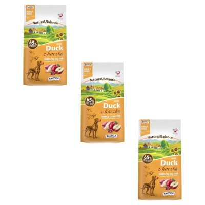 Karma dla psa BALTICA Natural & Balance z kaczką M/L 3 x 3 kg