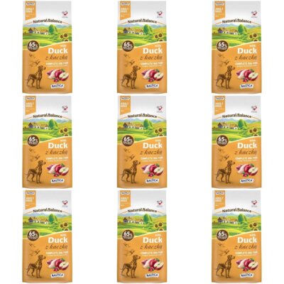 Karma dla psa BALTICA Natural & Balance z kaczką M/L 9 x 3 kg