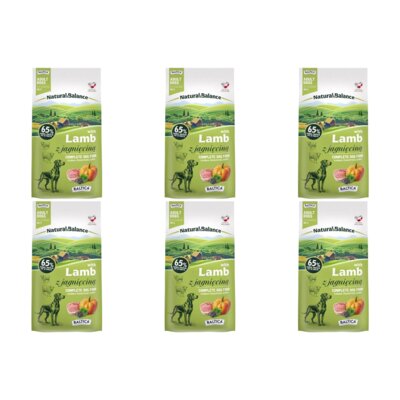 Karma dla psa BALTICA Natural & Balance z jagnięciną M/L 6 x 3 kg