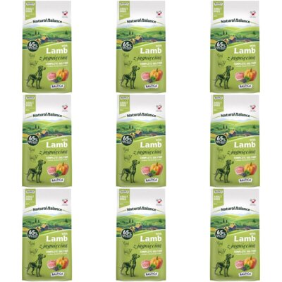 Karma dla psa BALTICA Natural & Balance z jagnięciną M/L 9 x 3 kg