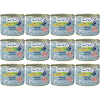 Karma dla kota BALTICA Smaki Regionów Indyk z królikiem 12 x 185 g