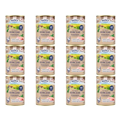 Karma dla kota BALTICA Smaki Regionów Kurczak 12 x 400 g