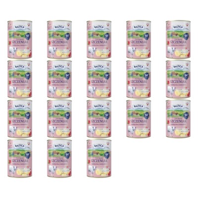Karma dla psa BALTICA Smaki Regionów Szczeniak Jagnięcina z bananem 18 x 400 g