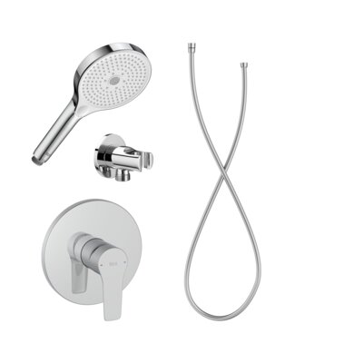 Bateria prysznicowa podtynkowa ROCA Monodin A5A228GC00 Chrom + Słuchawka prysznicowa ROCA Plenum A5B8114C00 Chrom + Uchwyt do słuchawki prysznicowej ROCA A5B5250C00 Chrom + Wąż prysznicowy ROCA A5B2118C00 1.5 m