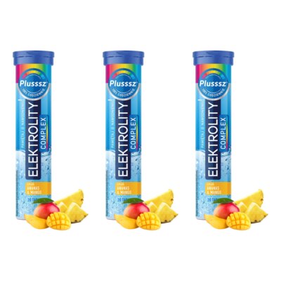 Elektrolity PLUSSSZ Complex Ananas-mango (60 tabletek)