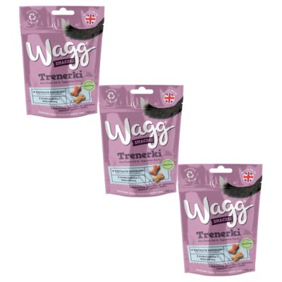 Przysmak dla psa WAGG Trenerki smaczki z kurczakiem i wołowiną 3 x 125 g