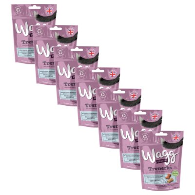 Przysmak dla psa WAGG Trenerki smaczki z kurczakiem i wołowiną 7 x 125 g