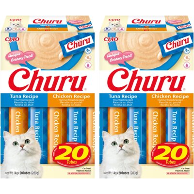 Przysmak dla kota INABA Ciao Churu Tuńczyk i kurczak 40 x 14 g