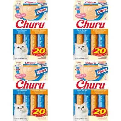 Przysmak dla kota INABA Ciao Churu Tuńczyk i kurczak 80 x 14 g