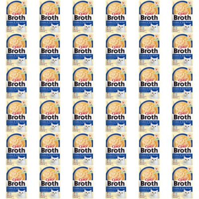 Przysmak dla kota INABA Ciao Broth Kurczak z tuńczykiem w bulionie 36 x 40 g