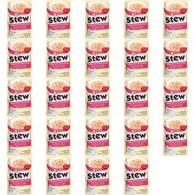 Przysmak dla kota INABA Ciao Stew Kurczak z łososiem 24 x 40 g