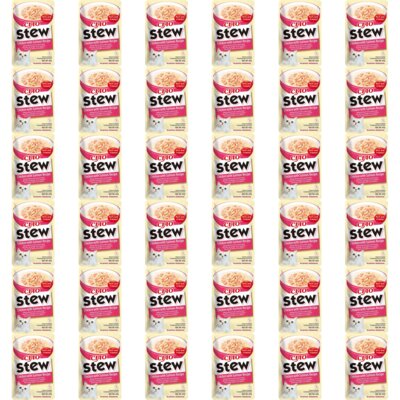 Przysmak dla kota INABA Ciao Stew Kurczak z łososiem 36 x 40 g