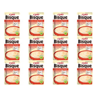 Przysmak dla kota INABA Ciao Bisque Kurczak z wołowiną 12 x 40 g