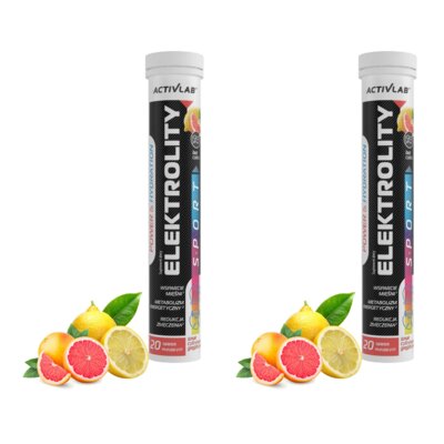 Elektrolity ACTIVLAB Sport Cytrynowo-grejpfrutowy (40 tabletek)