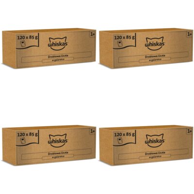 Whiskas mokra karma drobiowa uczta - mix smaków 480 x 85 g