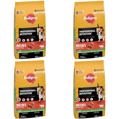 Karma dla psa PEDIGREE Professional Nutrition Adult Mini z Wołowiną i warzywami 4 x 12 kg