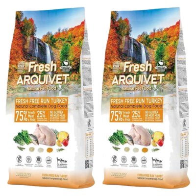 Karma dla psa ARQUIVET Fresh Półwilgotna Indyk i ryba oceaniczna 2 x 10 kg