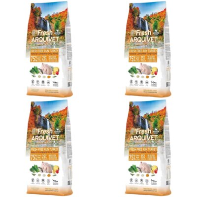 Karma dla psa ARQUIVET Fresh Półwilgotna Indyk i ryba oceaniczna 4 x 10 kg