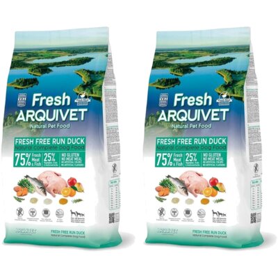 Karma dla psa ARQUIVET Fresh Półwilgotna Kaczka z rybą 2 x 10 kg