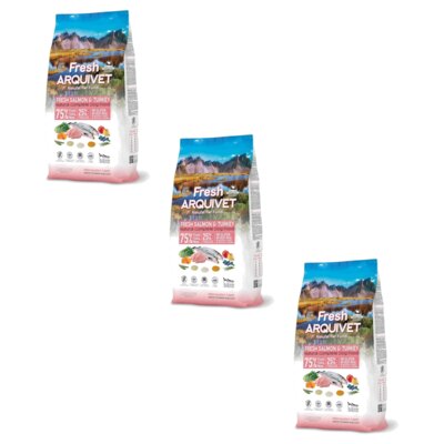 Karma dla psa ARQUIVET Fresh Półwilgotna Łosoś z indykiem 3 x 10 kg