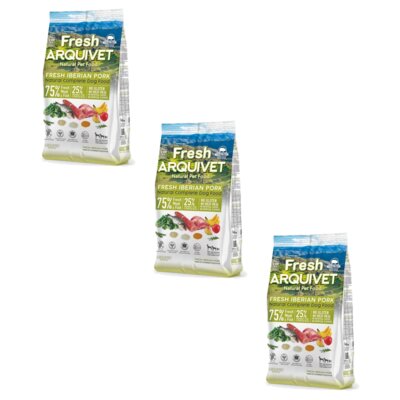 Karma dla psa ARQUIVET Fresh Półwilgotna Wieprzowina i ryba oceaniczna 3 x 10 kg