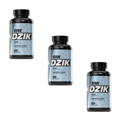 Suplement diety DZIK Cynk (3 x 60 kapsułek)