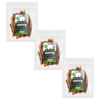 Przysmak dla psa UNISZKI Skóra sarny 3 x 100 g