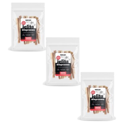 Gryzak dla psa UNISZKI Jelita wieprzowe 3 x 100 g