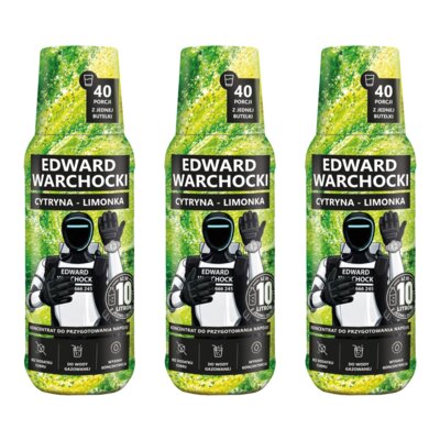Koncentrat napoju EDWARD WARCHOCKI Cytryna-limonka 3 x 500 ml
