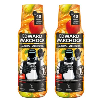 Koncentrat napoju EDWARD WARCHOCKI Jabłko-gruszka 2 x 500 ml