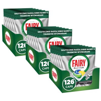 Kapsułki do zmywarki FAIRY Platinum All in One Lemon 378 szt.