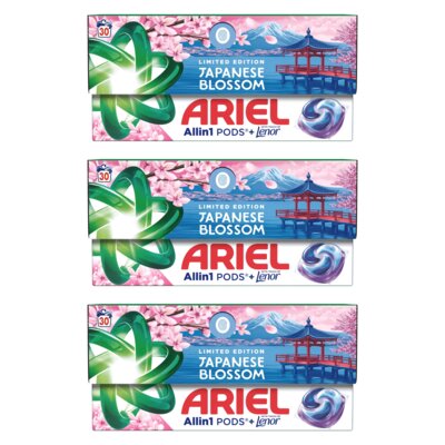 Kapsułki do prania ARIEL All in 1 Pods Color + Touch Japanese Blossom 90 szt. do tkanin kolorowych
